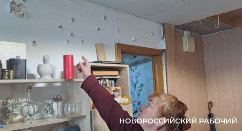 В Новороссийске жители Восточного района чудом уцелели во время атаки БПЛА