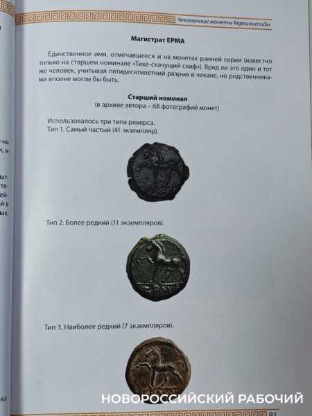 Врач из Новороссийска издал книгу о 300 монетах древней Керкинитиды