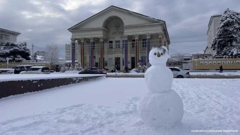 Зима в Новороссийске была снежной и теплой