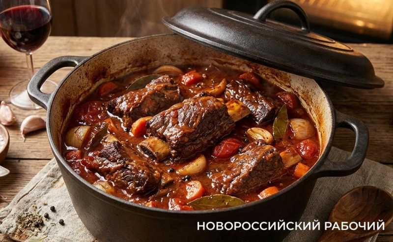 Говяжьи ребрышки в красном вине