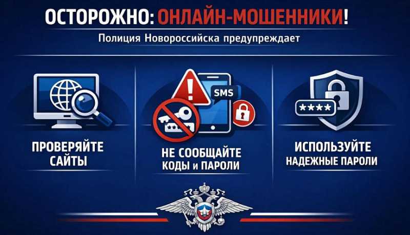 Полиция Новороссийска предупреждает: Под видом &laquo;бывших начальников&raquo; могут скрываться мошенники &ndash; будьте бдительны