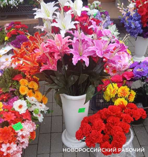В Новороссийске искусственные цветы для кладбищ сравнялись в цене с живыми