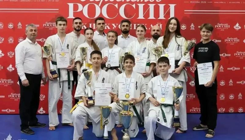 Воспитанники спортшколы &laquo;Раевская&raquo; привезли награды с первенства России по киокушинкай