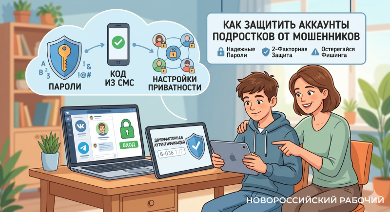 Как защитить аккаунты подростков от мошенников: простое руководство для родителей и детей