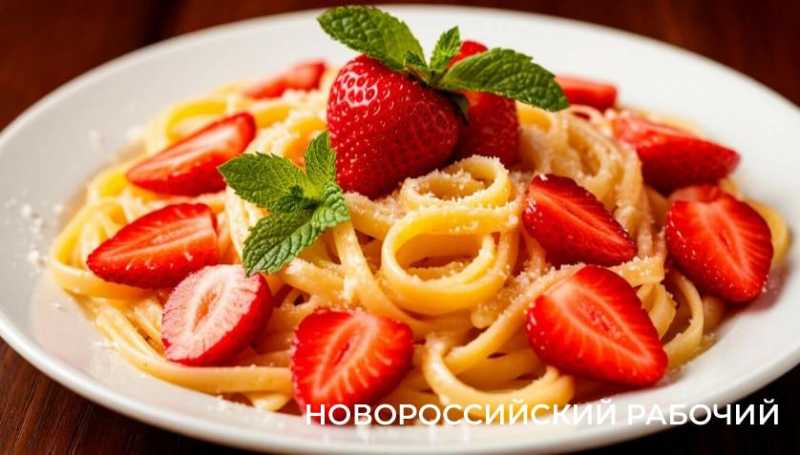 Паста с клубникой