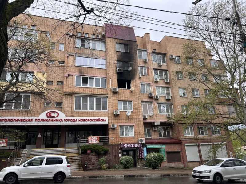 В центре Новороссийска оперативно потушен пожар
