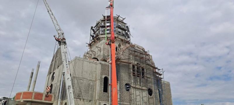 В Новороссийске готов к подъему купол нового храма
