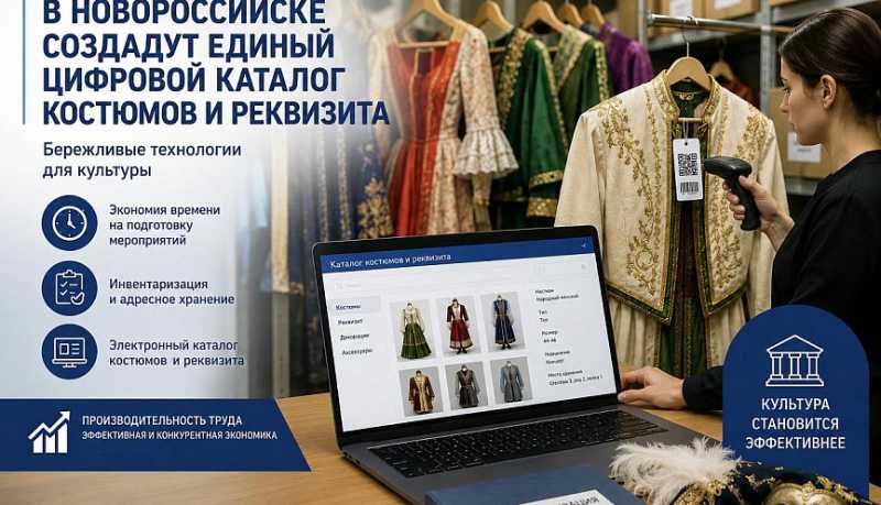 В учреждении культуры Новороссийска создадут единый цифровой каталог костюмов и реквизита