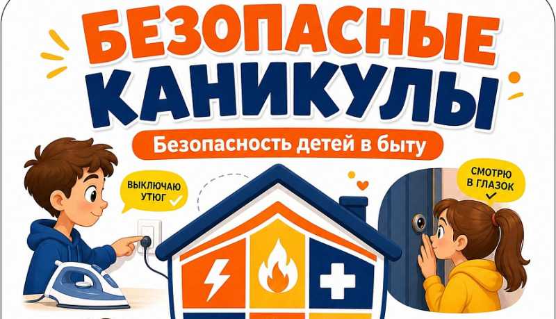 «Чек-лист безопасности в быту» на время летних каникул