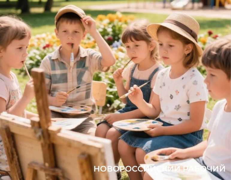 Юным новороссийцам предложили летом рисовать, изучать этикет и русскую речь