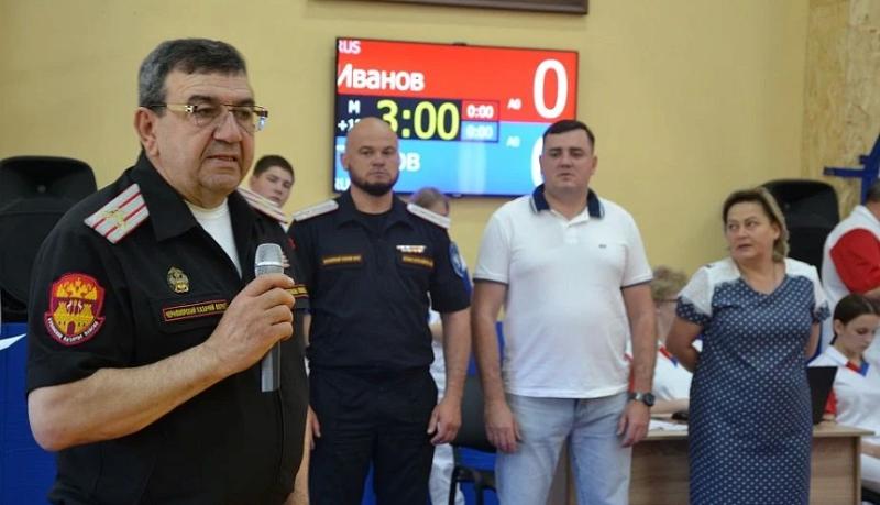 В станице Натухаевской состоялся турнир по самбо на Кубок атамана Черноморского казачьего округа