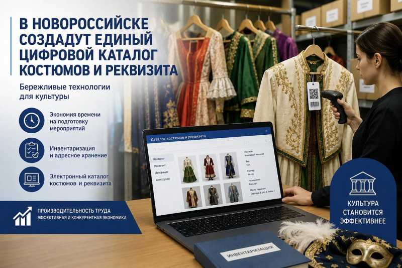 В учреждении культуры Новороссийска создадут единый цифровой каталог костюмов и реквизита