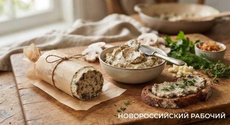 Грибное сливочное масло как в ресторане за 15 минут