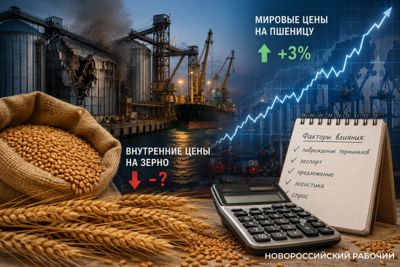 Из-за  атаки в Новороссийске повреждены два зерновых терминала