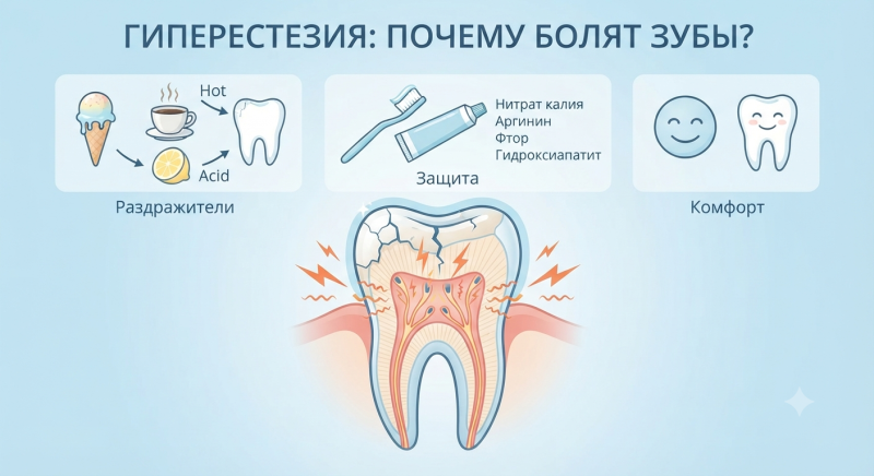 Когда зубы против мороженого: всё, что нужно знать о повышенной чувствительности зубов