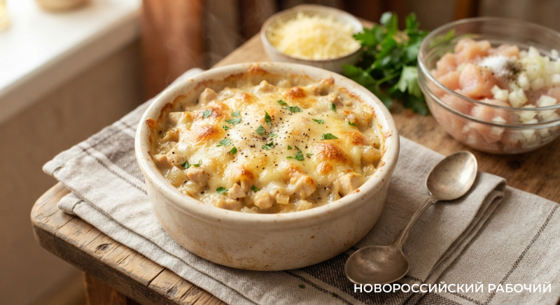 Нежный мини-жульен в порционной формочке