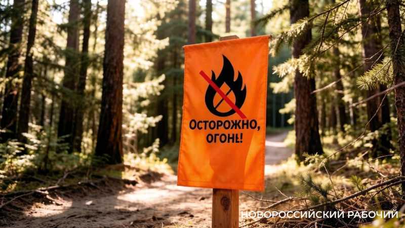 Под Новороссийском за полтора часа потушили лесной пожар