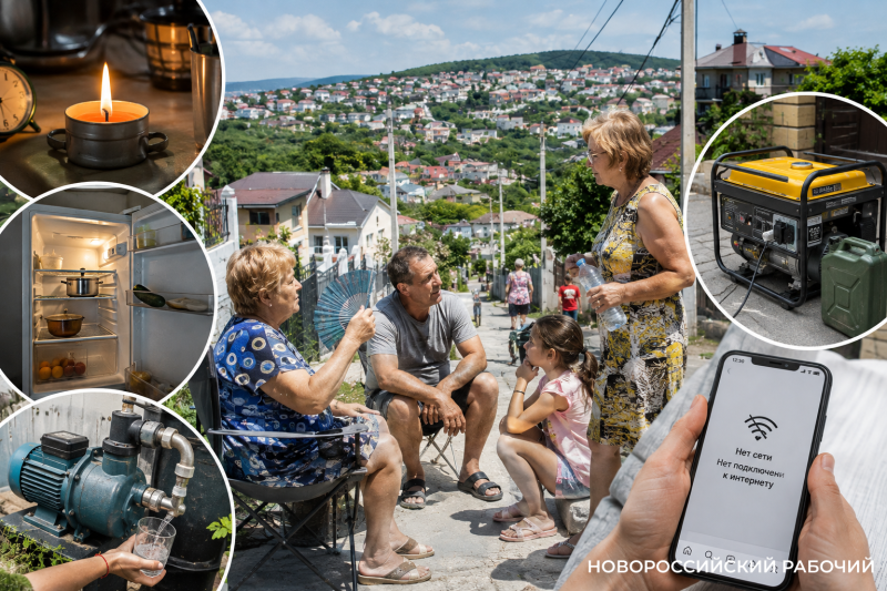 Таяли холодильники, телефоны разряжались &ndash; на &laquo;буграх&raquo; Новороссийска сутки дожидались света