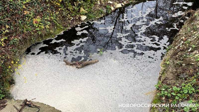В пригороде Новороссийска стала мутной река &ndash; жители экономят на откачке септиков