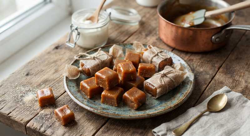 Домашние ириски на сметане: вкус родом из детства
