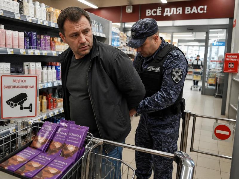 Пьяный новороссиец пытался украсть из магазина шоколадки для любимой