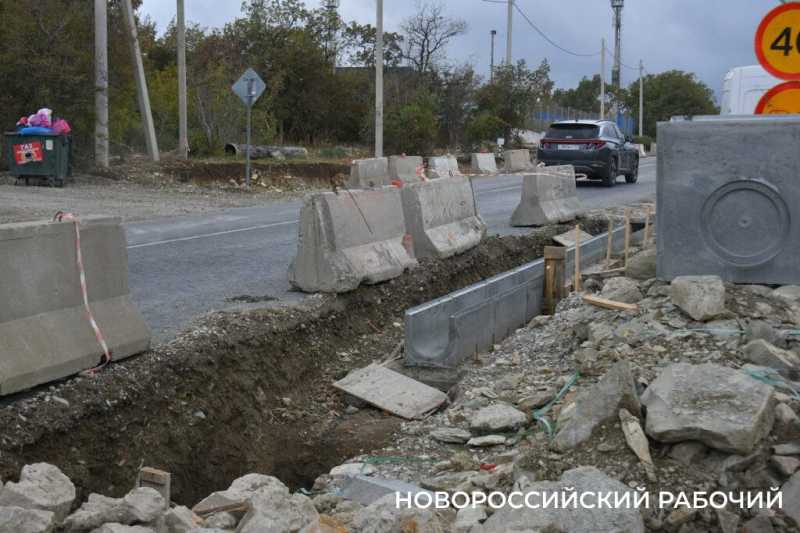 В Новороссийске заканчиваются работы на дороге на Абрау-Дюрсо