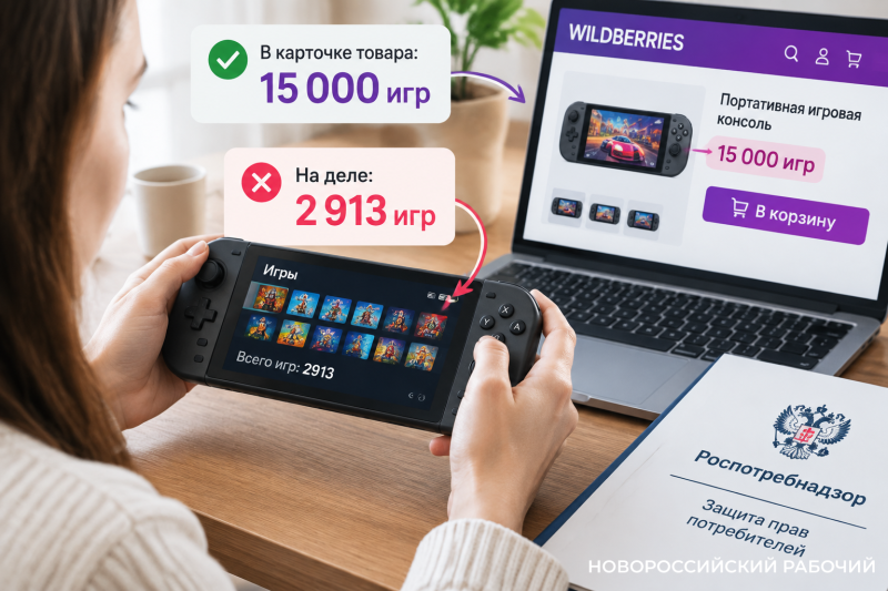 Жительнице Новороссийска &laquo;недодали&raquo; игр в консоли: вместо 15 тыс. только 2 тыс.