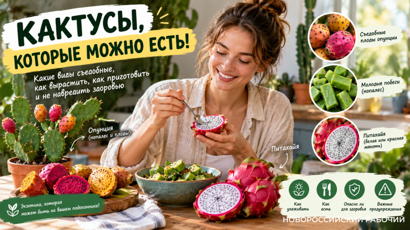 Кактусы, которые можно есть: какие выбрать для дома и что с ними делать на кухне (+рецепт)