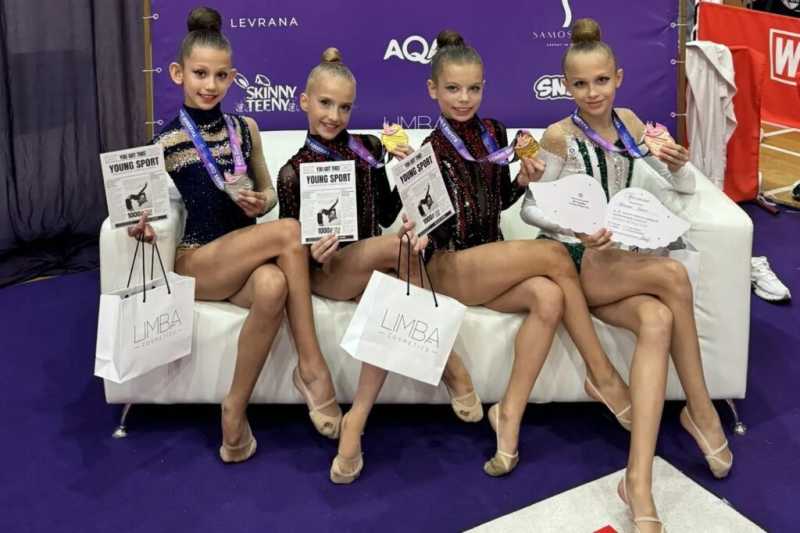 Новороссийские гимнастки вернулись из Москвы с медалями