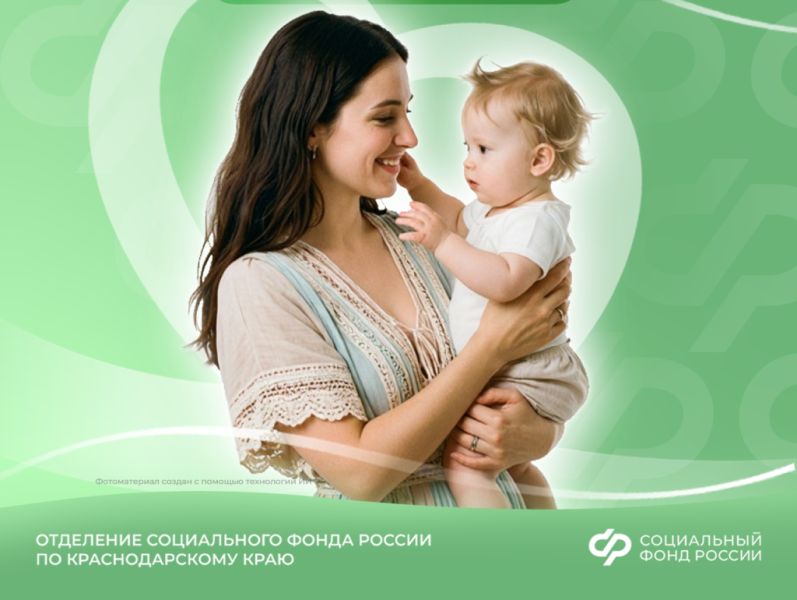 Пособие по уходу за ребёнком до полутора лет получают 42 тысячи работающих жителей Кубани