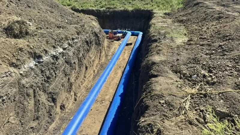 В Ейском районе строят современную систему водоотведения