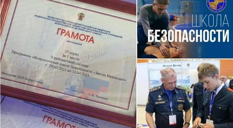 Новороссийские школьники стали лучшими участниками программы Всероссийской школы безопасности «Звезда Надежды»