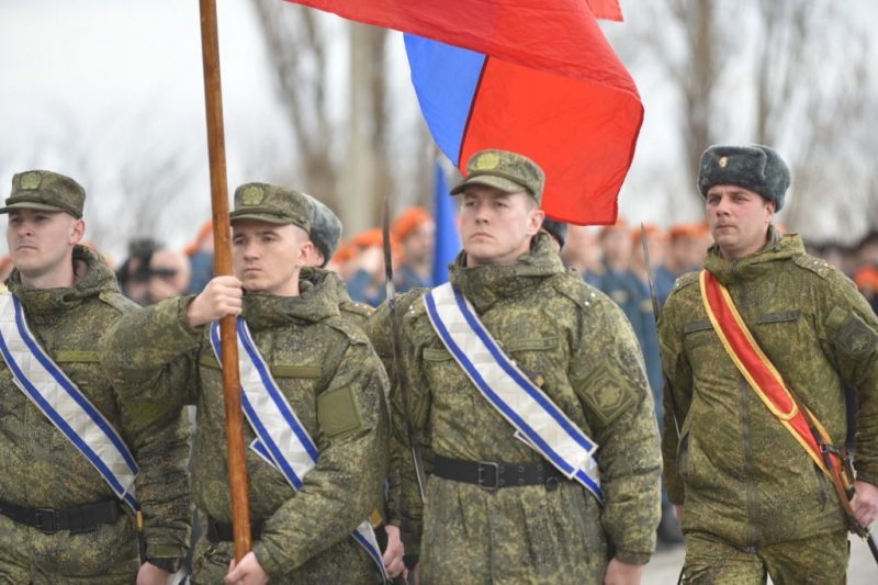 В Новороссийске прошла первая репетиция парада Победы